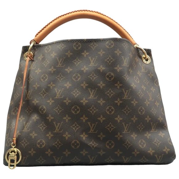 100% Authentic Louis Vuitton Artsy Brown Monogram Canvas Shoulder Bag - Picture 1 of 12